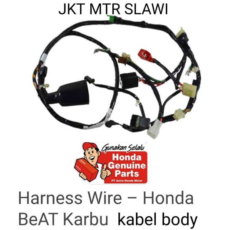 harness wire sub harness kabel body beat karbu beat lama ori honda asli honda ahm