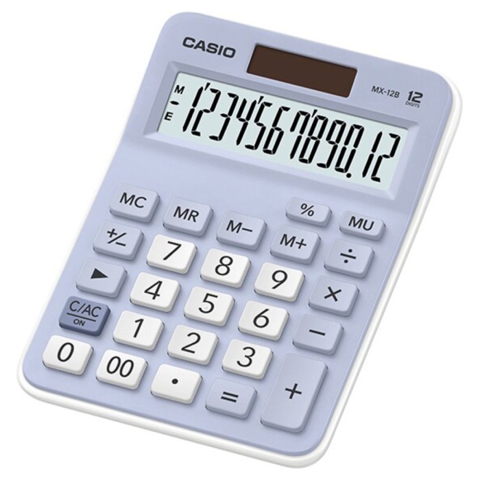 

Ready Casio Calculator Desktop PASTEL / Kalkulator Meja Kantor Office MX 12B