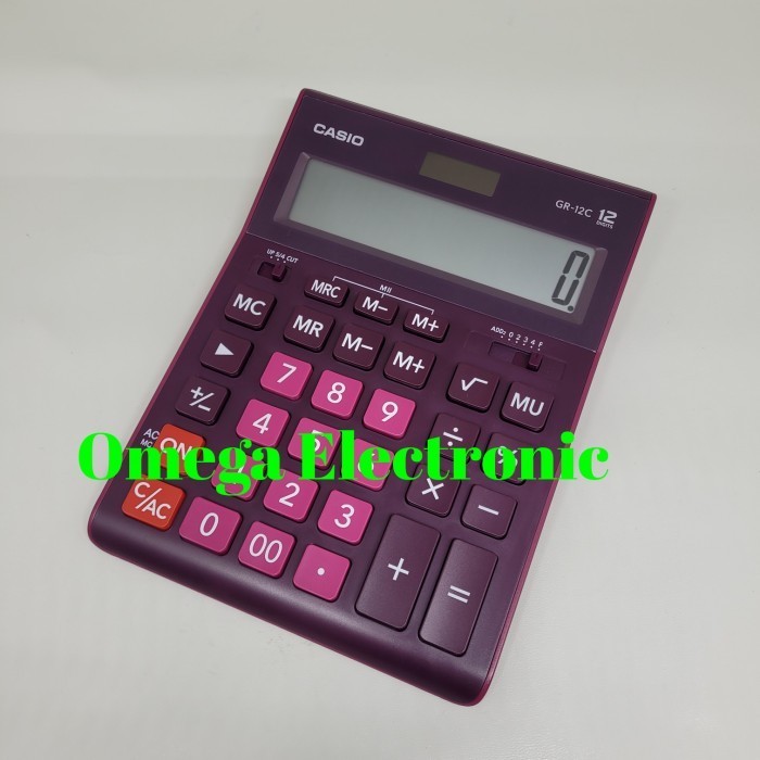 

Ready Casio GR-12C - Calculator Desktop Stylish Warna Warni 12 Digits GR 12C