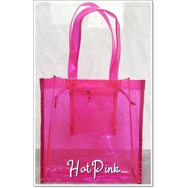 Tas Mika Warna Jelly/ Tas Tote Bag Transparan/ Tas Souvenir Wedding