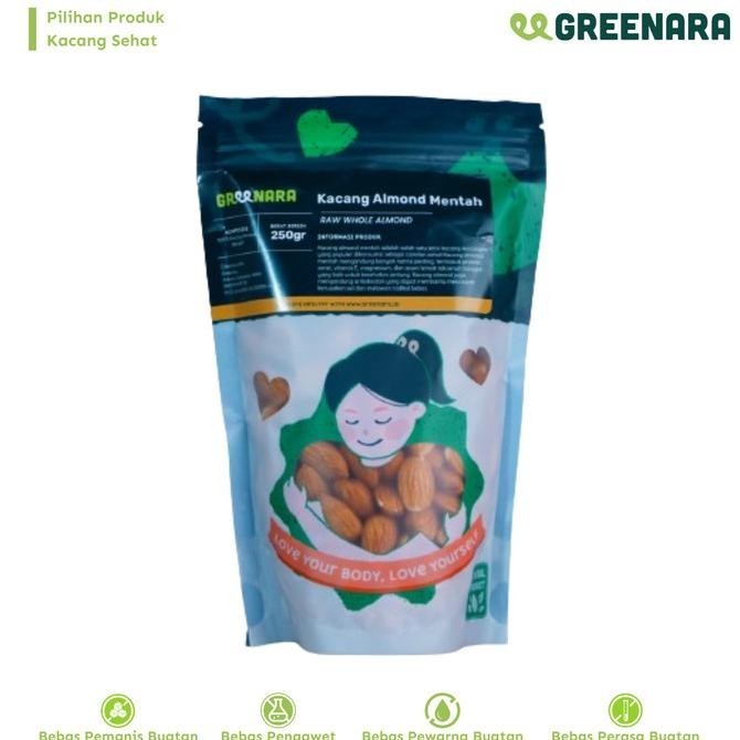 

Kacang Almond Mentah 250gr / Raw Almond