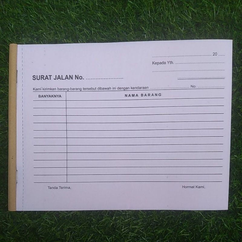 

NOTA SURAT JALAN 2 RANGKAP ISI 100 LEMBAR 50 SET UKURAN A5 21X16 READY STOK