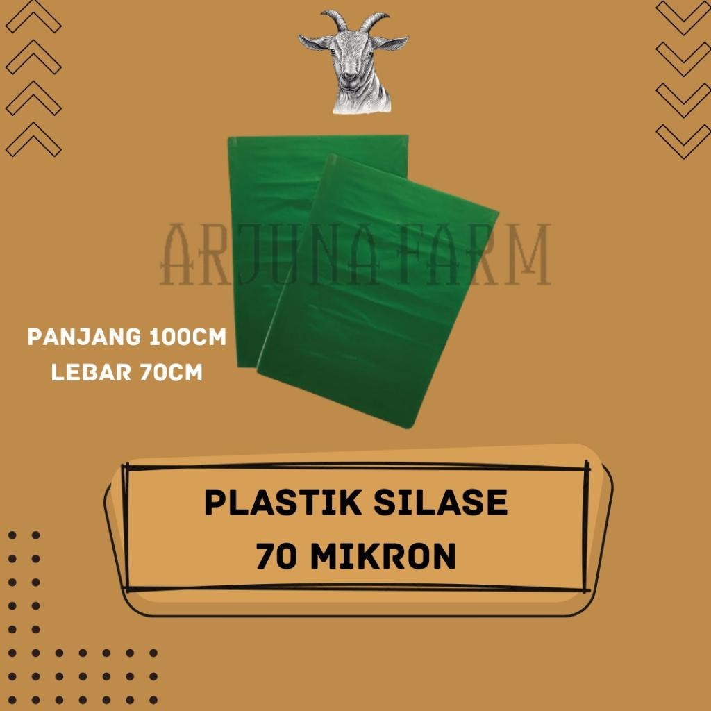 Plastik Silase Fermentasi Pakan Ternak Rumput Odot Hijauan Tebon Jagung 20 lembar Tebal 70 Mikron Fa