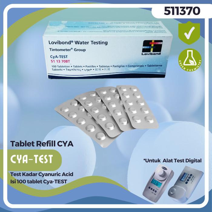 Refill Pool Test Kit Cy Acid Lovind CYA-TEST Ex. Jerman 511370