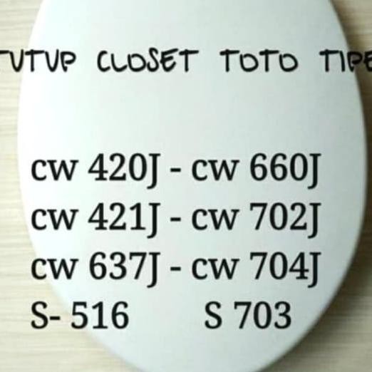 Cover Closet Duduk / Tutup Closet Toto
