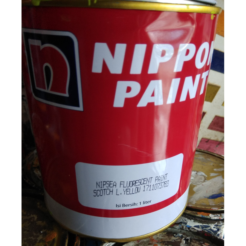 Nippon Paint Fluorescent / Cat Warna Stabilo Nipsea Kuning Hijau Merah