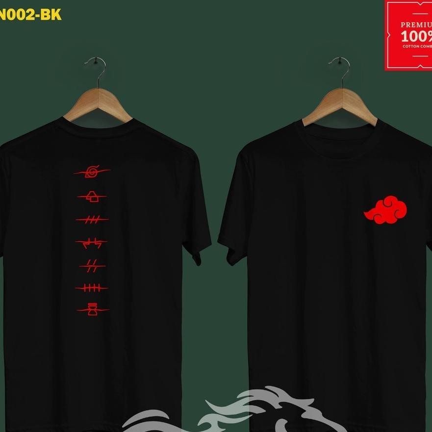 Kaos Anime Naruto Akatsuki Viral Baju Anak Dewasa Pria Wanita