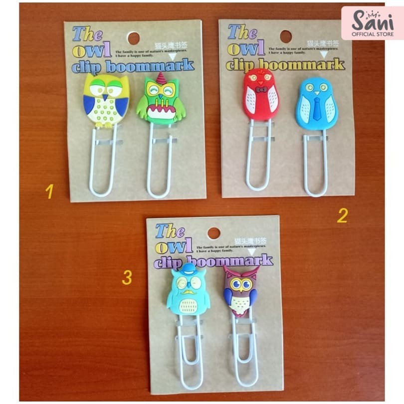 

Sani | Pembatas Buku / Bookmark Clip Unik & Keren - OWL (ATK)