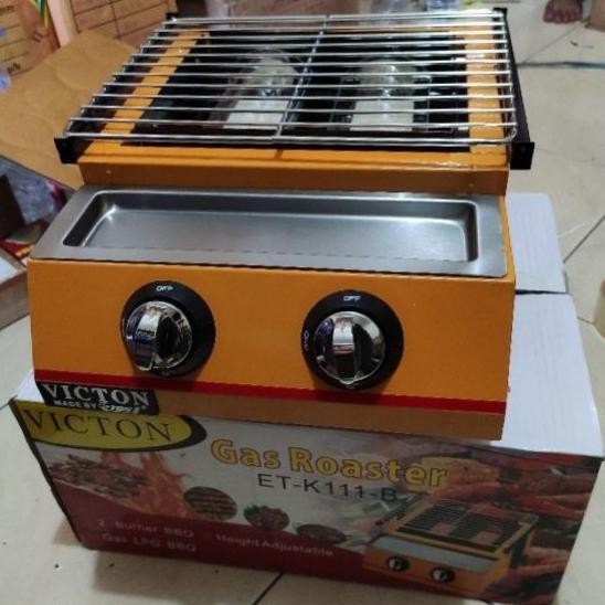 [New] Pemanggang Sosis Gas 2 Tungku