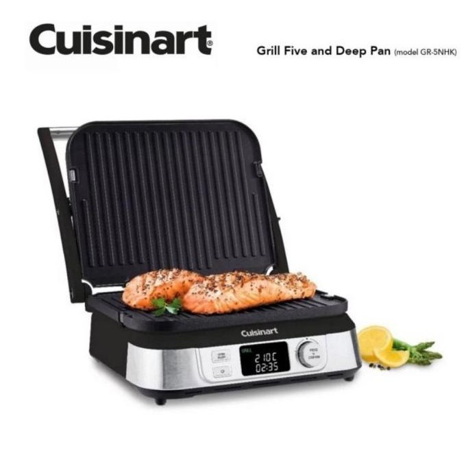 [Promo] Cuisinart Griddler Grill And Deep Pan 5In1 Alat Panggang /Panini Press