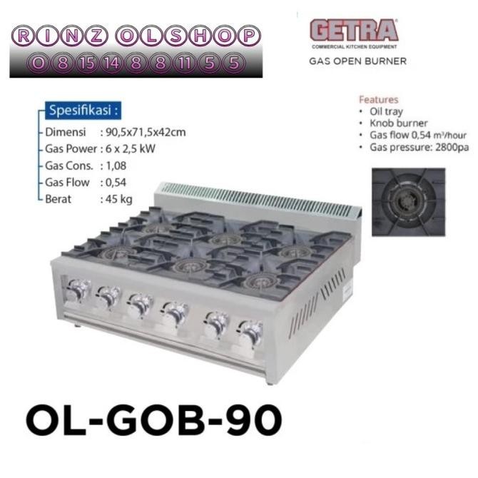 [Promo] Gas Oven Burner Getra Ol-Gob-90 Kompor Gas 6 Tungku Olgob90