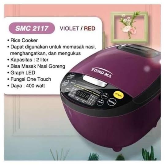 [Promo] Yong Ma Yongma Magic Com Rice Cooker Smc 2117 Smc2117 Smc-2117 2L