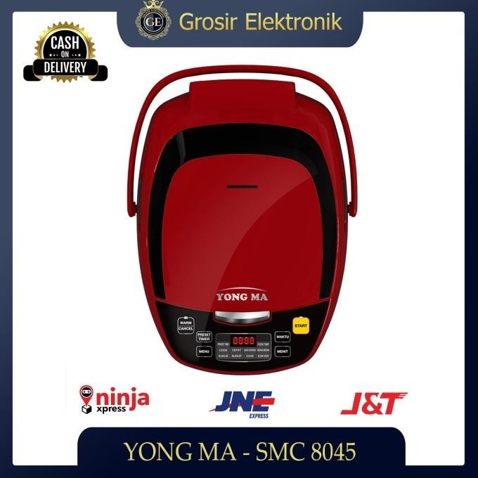[Promo] Magic Com - Yong Ma Smc8045 / Smc 8045 Digital Mini Merah 1.3 Liter