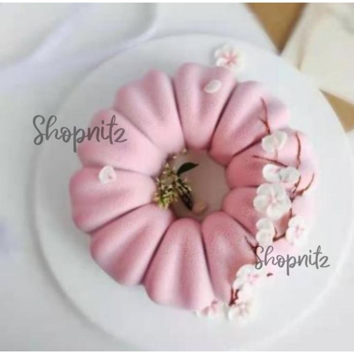 Loyang Silikon Pudding Loyang Puding coklat Kue Silicone SAKURA BLOOM