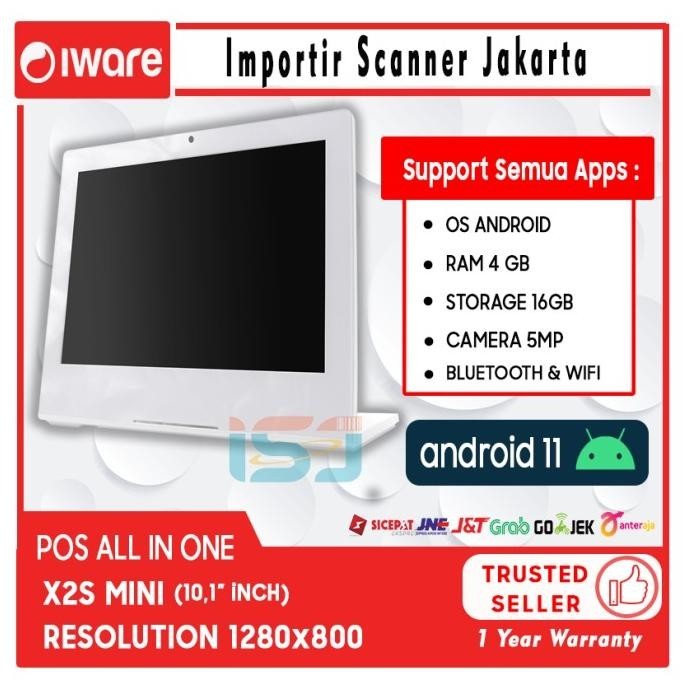[New] Android 11 Pos Desktop Mesin Kasir Iware X2S 4Gb/16Gb