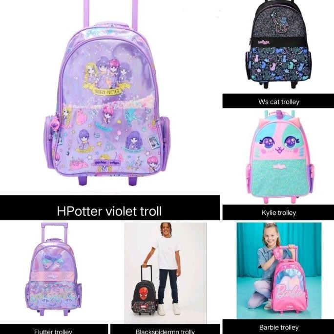 [Garansi] Smiggle Trolley Backpack/Tas Koper Anak Sd/Tas Sekolah/Kado