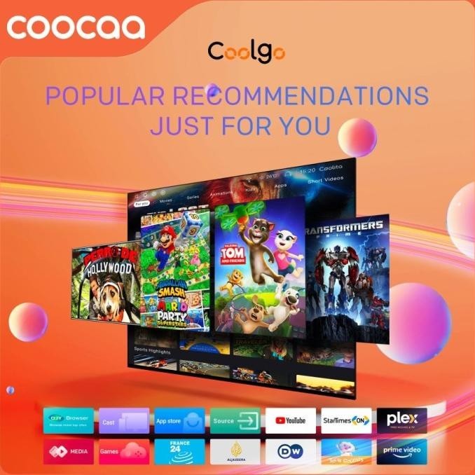 [Best Quality] Coocaa 43S3U 43 Inch Coolita-Smart Tv -Fhd-Hard Panel-43S3U