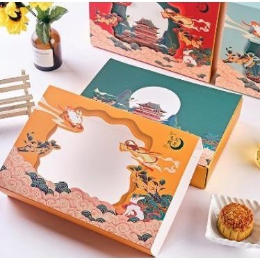 

Kotak Mooncake Packaging Mooncake Kotak kue Bulan Souvenir Box 017