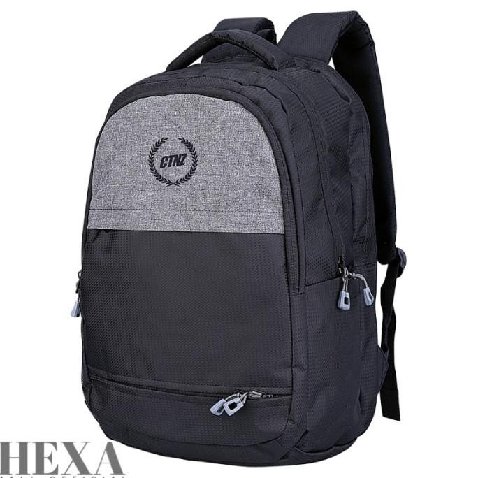 Tas Ransel Backpack Sekolah Kerja Pria Cowok Hitam Original Mode Eiger