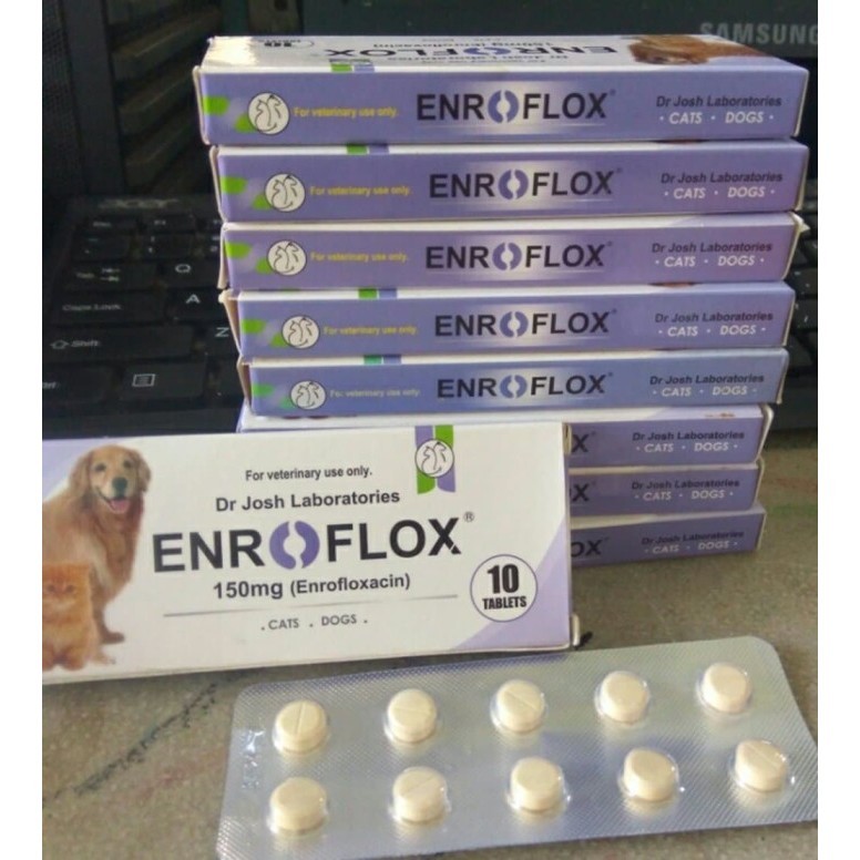 Obat Flu Pilek Flu Anjing Kucing Enroflox Enrofloxacin 150Mg