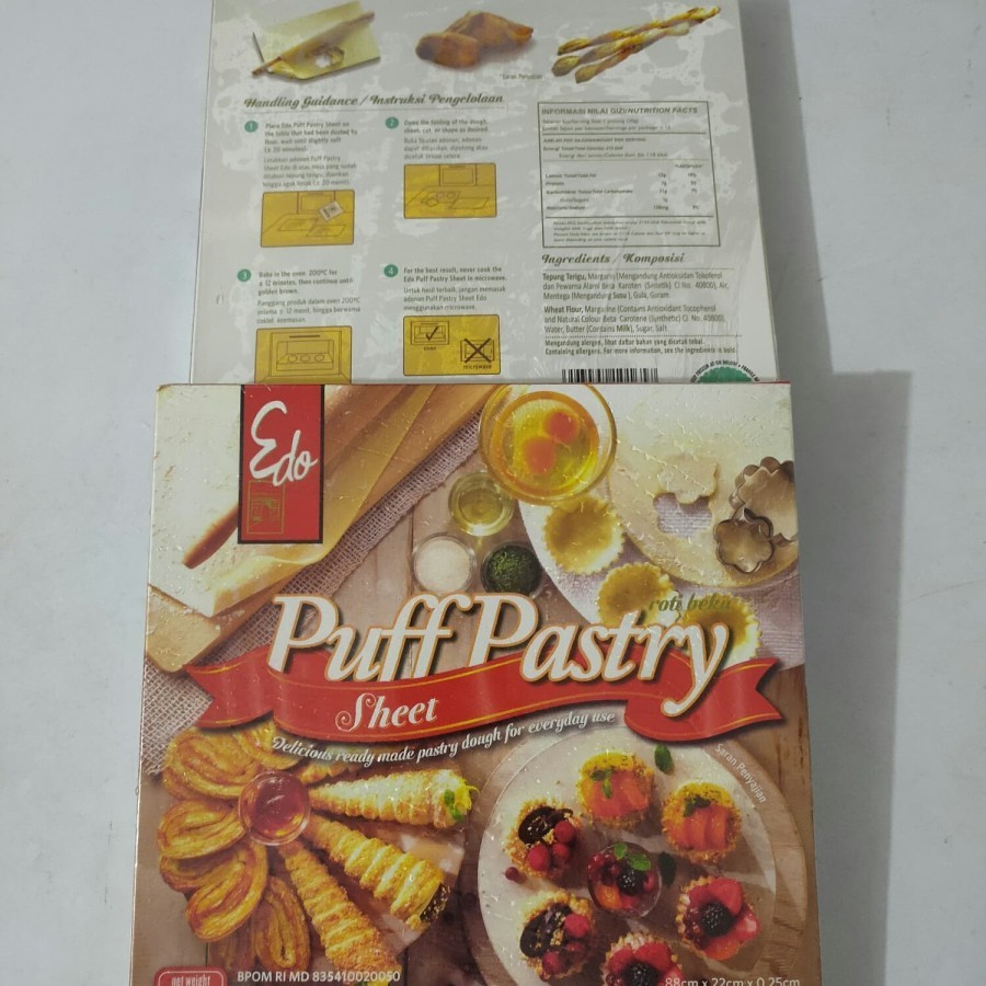 

Puff Pastry Sheet 750gr