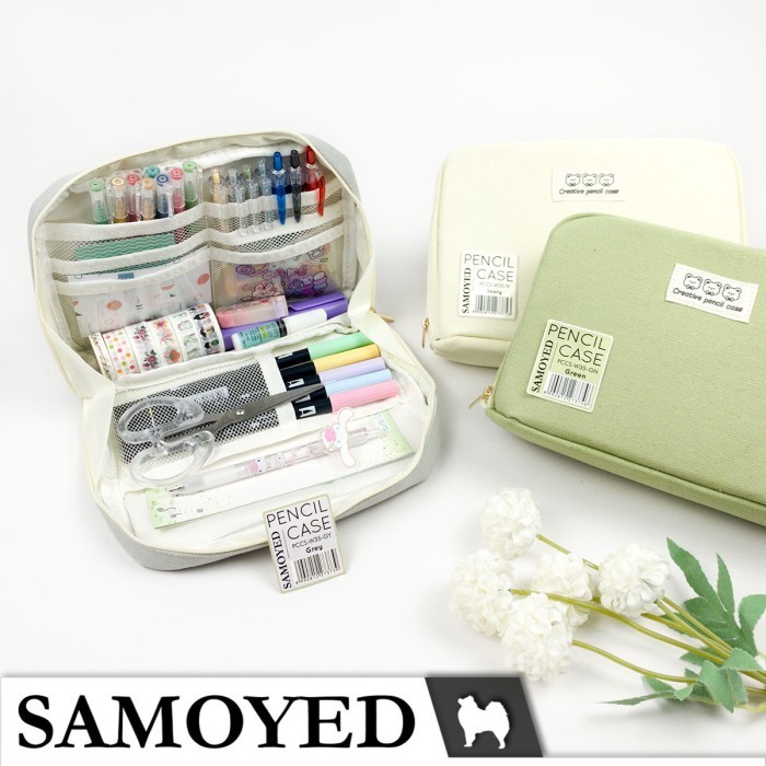 

TEMPAT / KOTAK PENSIL / PENCIL / PEN CASE / POUCH SAMOYED PCCS-W35