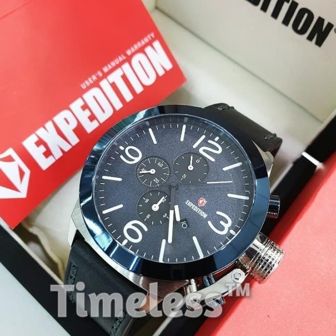 [New] Jam Tangan Pria Expedition E 6339 M Silver Blue