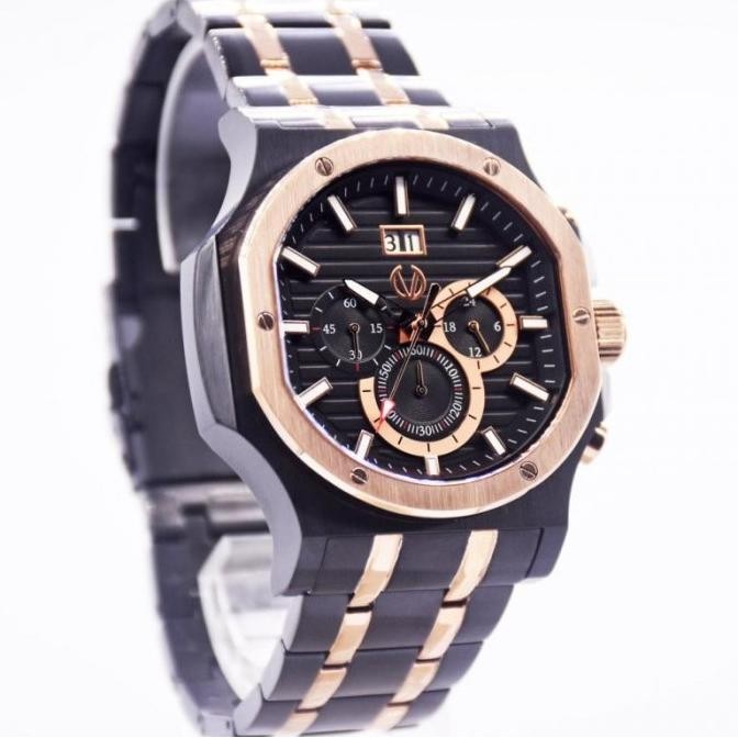 [Garansi] Jam Tangan Pria Christ Verra Cv 12202G-18 Blk Original Garansi