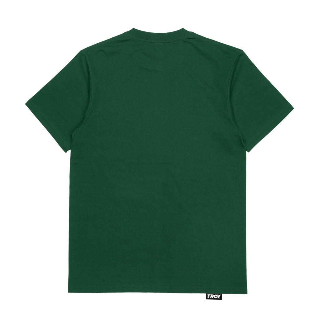 Troy Company Tshirt Forest Green Basic Tee Logo - Kaos Lengan Pendek Kaos Hijau MTD 2045