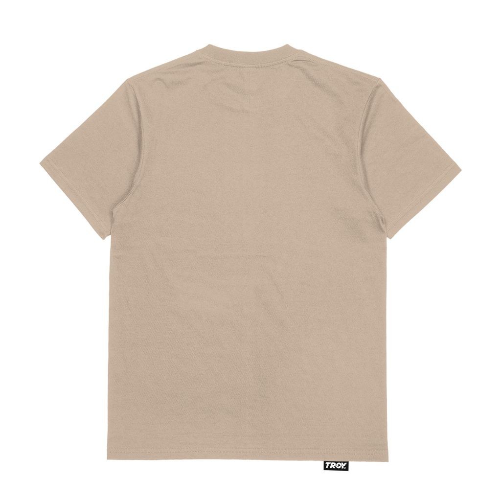 Troy Company Tshirt Brown Latte Sun Moon Feathers - Kaos Lengan Pendek Kaos Coklat Latte MTD 2485