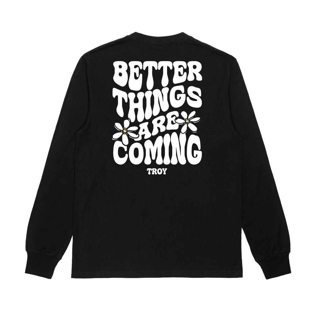 Troy Company Longsleeve Tshirt Black Are Coming - Kaos Hitam Lengan Panjang LSD 2292