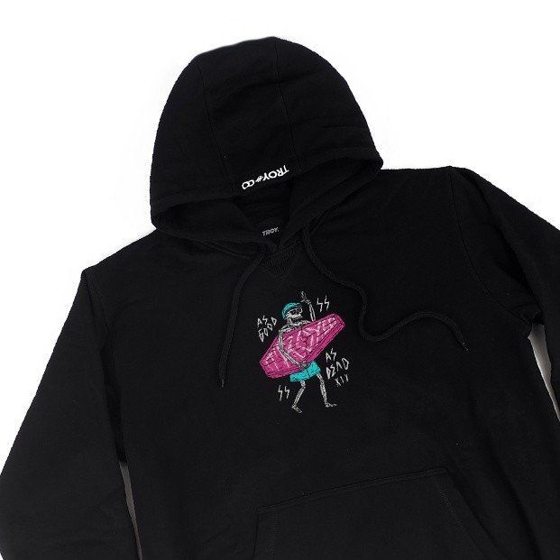 Troy Company Hoodie Hitam KH 258