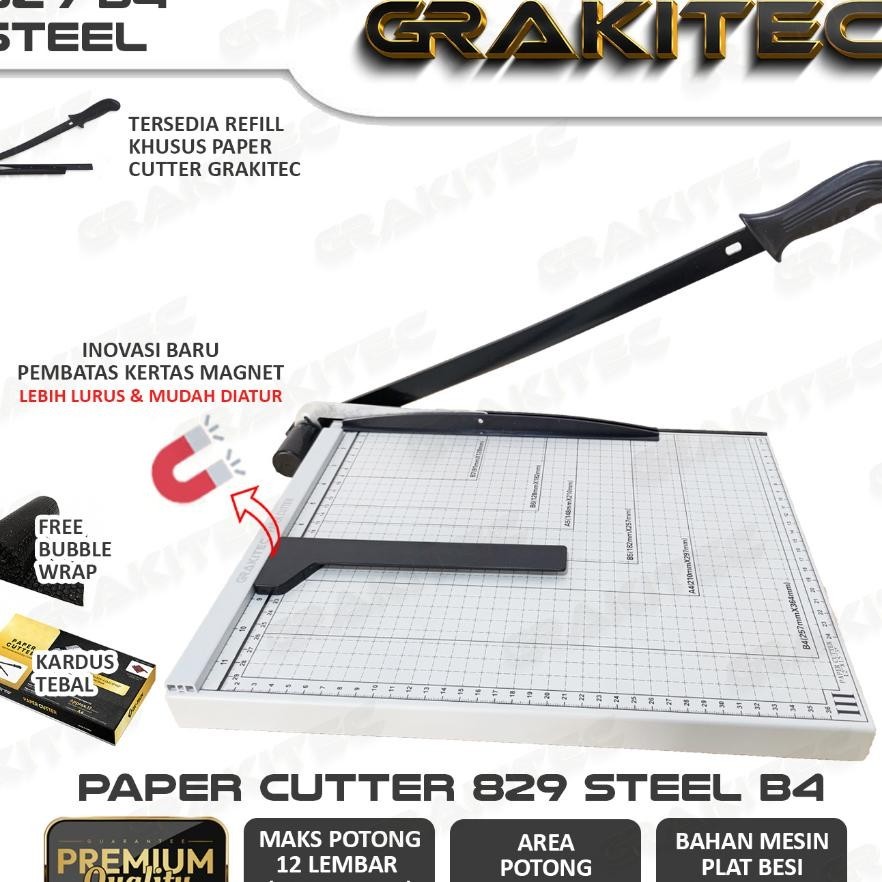 

R Cutter B4 Lebih Besar Dari F4 ( Alat Potong Kertas ) Pemotong Kertas Alat Potong /Mesin Pemotong Kertas Hvs, Stier, Dos, Pvc Id Card, Yellow Board, Art R, Vinyl, Bontax, Camel, Kertas Foto A5, A4, F4, B4