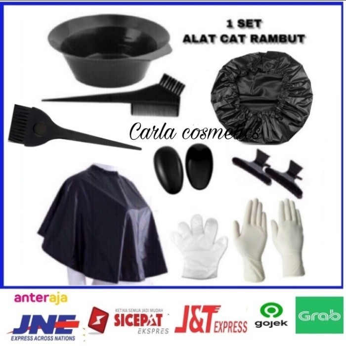 alat perlengkapan cat rambut 1 set / perlengkapan alat cat rambut
