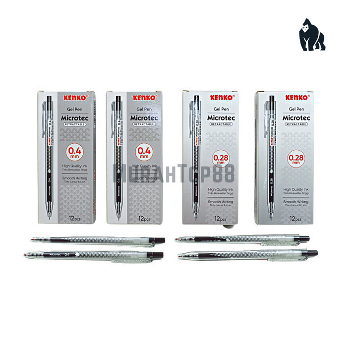 

NEW!! PULPEN KENKO MICROTEC 0.28 MM / BALLPOINT BOLPEN GEL HITAM [12 PCS]