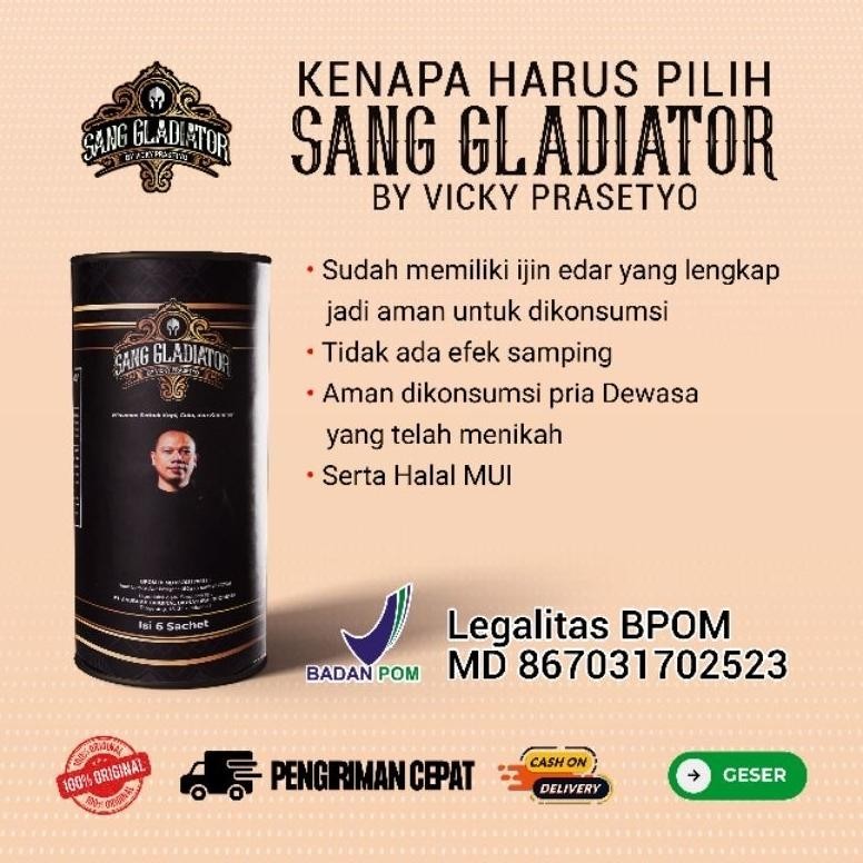 

fg-7 Kopi Pria (1 Box 6 Sachet) Coffee Sang Gladiator Termurah