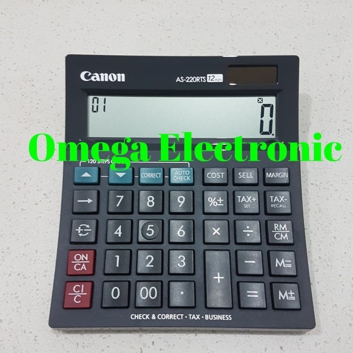 

CANON AS-220RTS CALCULATOR - CHECK & CORRECT KALKULATOR DESKTOP MEJA