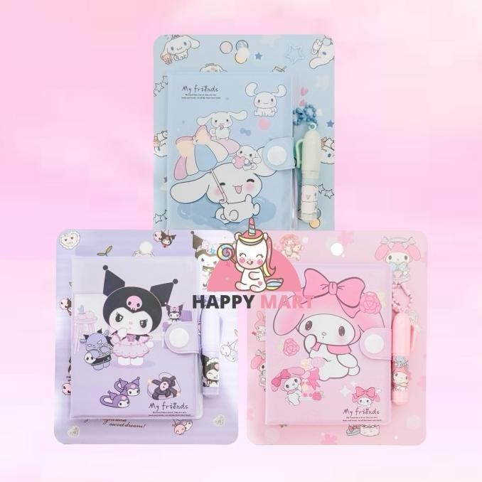 

mini note book Notes sanrio + pen / kuromi / cinnamoroll