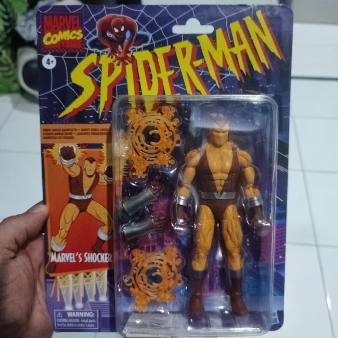 Hasbro. Marvel legends spiderman retro series. shocker