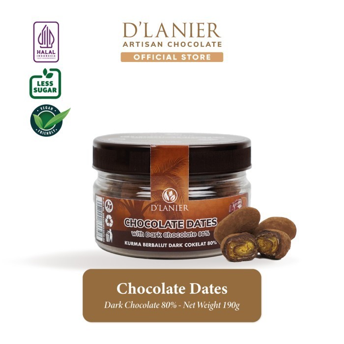 

Ready D'Lanier Chocolate Dates (Cokelat Kurma) - 190 gr