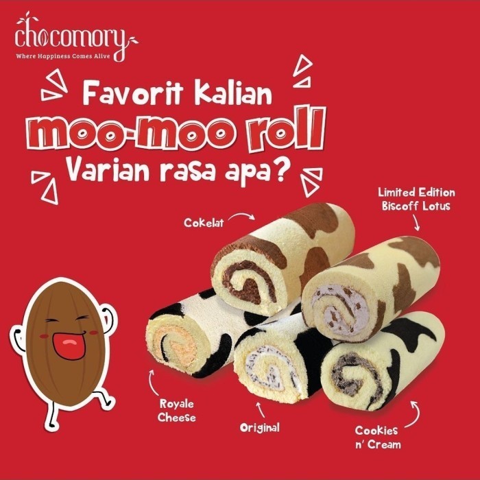 

Ready chocomory moo moo roll