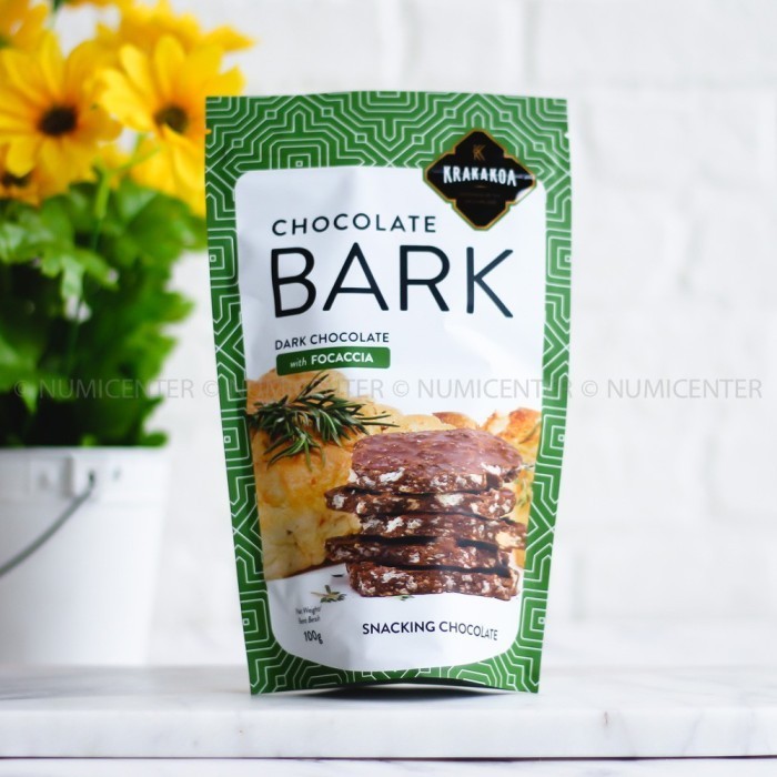

Ready Krakakoa Chocolate Bark, Dark Chocolate with Focaccia