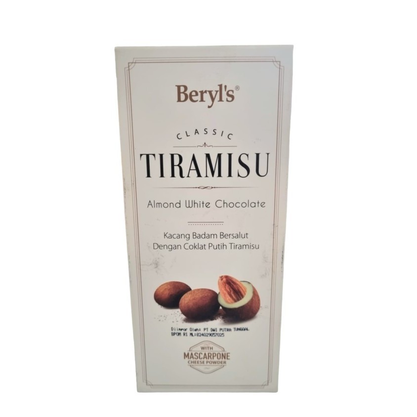 

Ready Beryls Tiramisu Almond White Chocolate Coklat