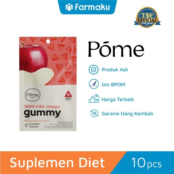 

Sale Pome Apple Cider Vinegar Gummy Sachet Isi 10 Suplemen Diet
