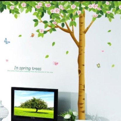 WALL STICKER DINDING POHON JUMBO STIKER DINDING DEKORASI DINDING RUMAH