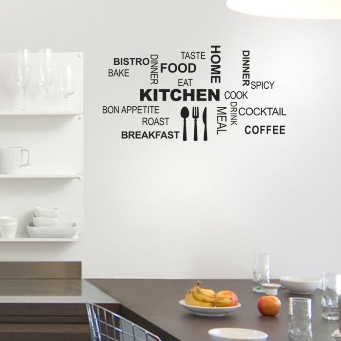 WALL STIKER KITCHEN DAPUR CAFE RUANG MAKAN CAFE TOKO DINDING KACA