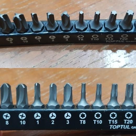 Mata Obeng Set Merek Toptul Triwing Fourwing Dan Bintang