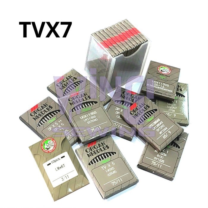 

Terlaris TVX7 ORGAN NEEDLES Jarum Mesin Jahit Industri Maice Mik Mick Make Up SALE