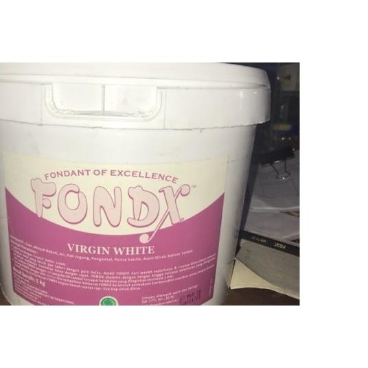 

Fondant Fondx Virgin White 5Kg - Gosend / Grab Only!!