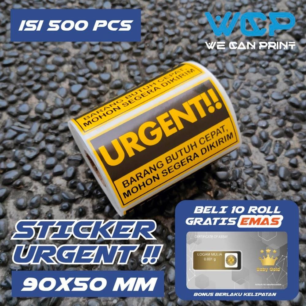 

TGH Sticker Label URGENT / Stiker Barang Butuh Cepat isi 500 PCS TERLARIS